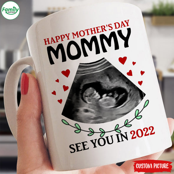 Personalized Gift For Future Mommy Happy Mother's Day See You In 2022 Mugs - PP - LT2103222