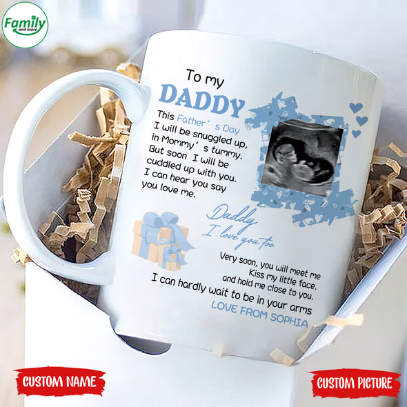 Personalized Gift For Future Daddy I Love You Too Mugs - PP - LT2104222