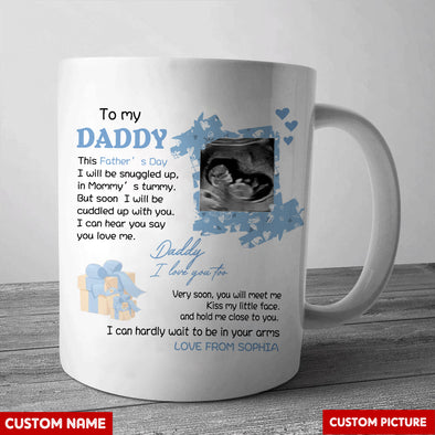 Personalized Gift For Future Daddy I Love You Too Mugs - PP - LT2104222