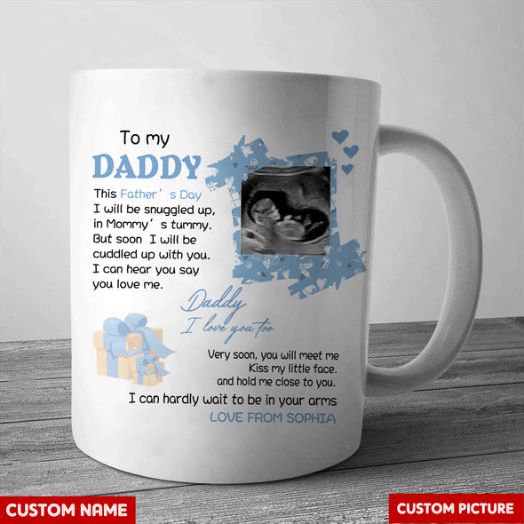 Personalized Gift For Future Daddy I Love You Too Mugs - PP - LT2104222