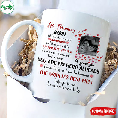 Personalized Gift For Future Mummy The World's Best Mom Belongs To Me Mugs - PP - LT2402222