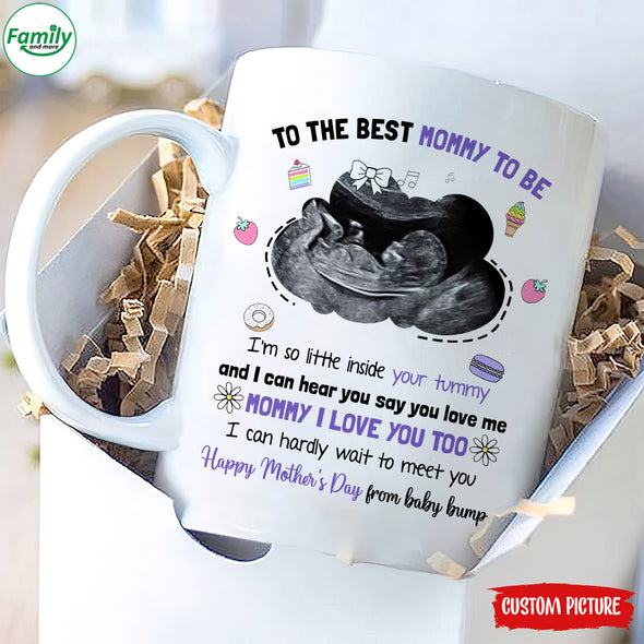 Personalized Gift For Future Mommy I Love You Too I Can Hardly Wait To Meet You Mugs - PP - LT3103222