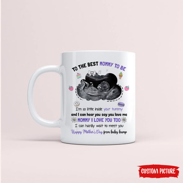 Personalized Gift For Future Mommy I Love You Too I Can Hardly Wait To Meet You Mugs - PP - LT3103222