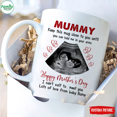 Personalized Gift For Future Mummy I Can't Wait To Meet You Mugs - PP - LT1611219