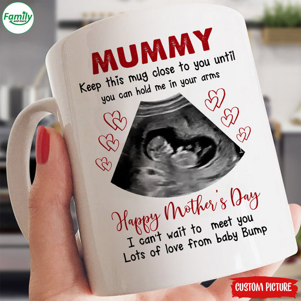 Personalized Gift For Future Mummy I Can't Wait To Meet You Mugs - PP - LT1611219