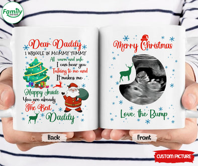 Personalized Gift For Future Daddy I Can Hear You Talking To Me And It Makes Me Happy Inside Mugs  - PP - LT2211214