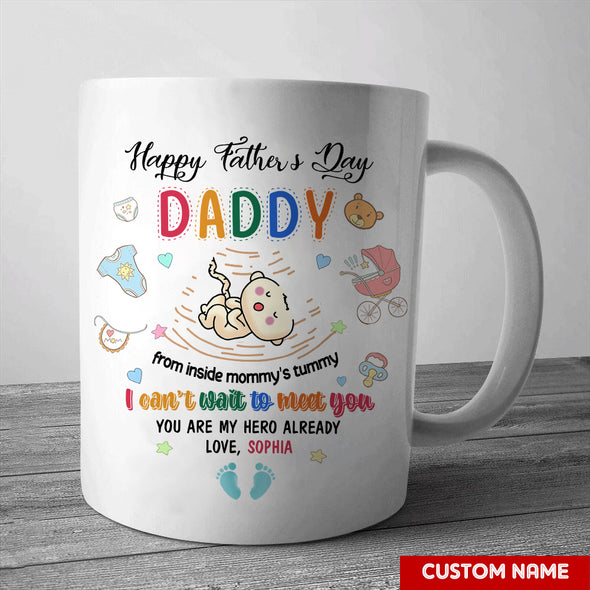 Personalized Gift For Future Daddy You Are My Hero Already Mugs - PP - LT2902223