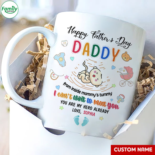 Personalized Gift For Future Daddy You Are My Hero Already Mugs - PP - LT2902223