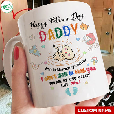 Personalized Gift For Future Daddy You Are My Hero Already Mugs - PP - LT2902223