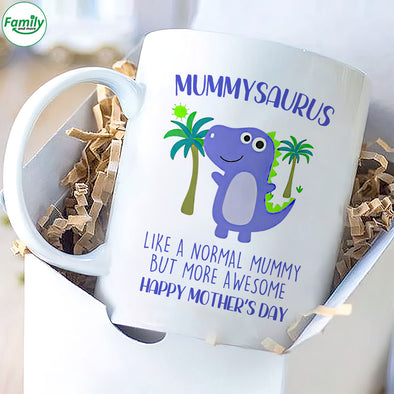Gift For Future Mummy Mummy Saurus Like A Normal Mummy But More Awesome Mugs - PP - LT0903223