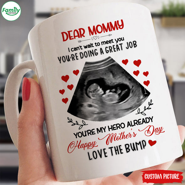 Personalized Gift For Future Mommy I Can't Wait To Meet You Mugs - PP - LT1404223