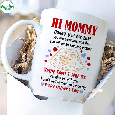 Gift For Future Mommy I Can't Wait To Meet You Mugs - PP - LT1803223