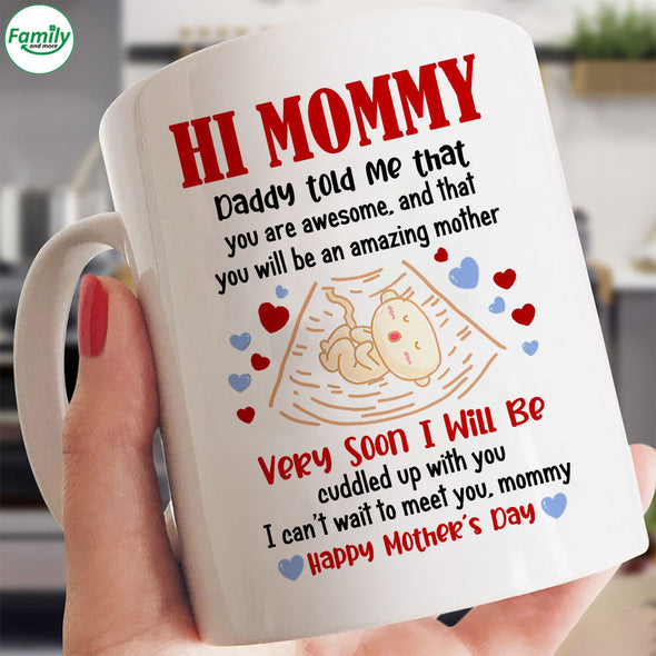 Gift For Future Mommy I Can't Wait To Meet You Mugs - PP - LT1803223