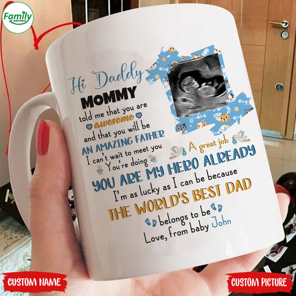 Personalized Gift For Future Daddy Mommy Told Me That You Are Awesome Blanket - PP - LT2004223