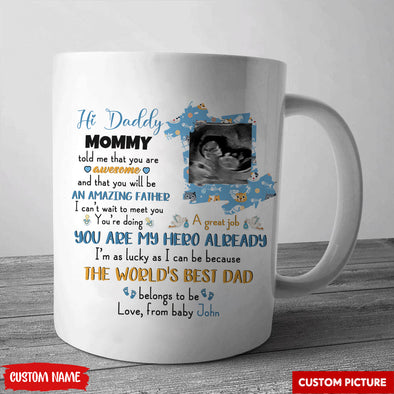 Personalized Gift For Future Daddy Mommy Told Me That You Are Awesome Blanket - PP - LT2004223