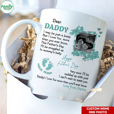Personalized Gift For Future Daddy I Can't Wait To Meet You Mugs - PP - LT2104223