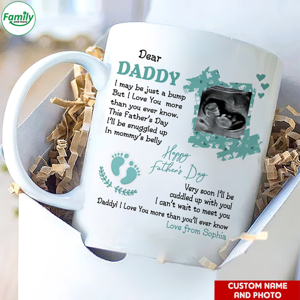 Personalized Gift For Future Daddy I Can't Wait To Meet You Mugs - PP - LT2104223