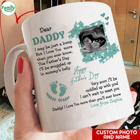 Personalized Gift For Future Daddy I Can't Wait To Meet You Mugs - PP - LT2104223