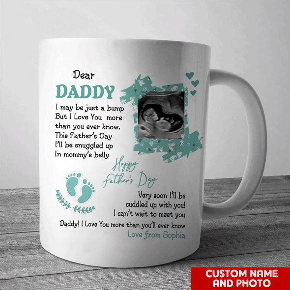 Personalized Gift For Future Daddy I Can't Wait To Meet You Mugs - PP - LT2104223