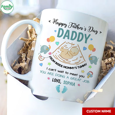 Gift For Future Daddy I Can't Wait To Meet You Mugs - PP - LT2604223