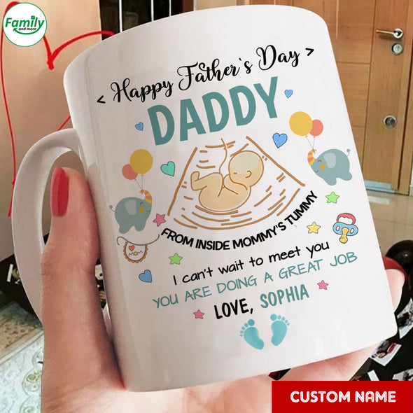 Gift For Future Daddy I Can't Wait To Meet You Mugs - PP - LT2604223