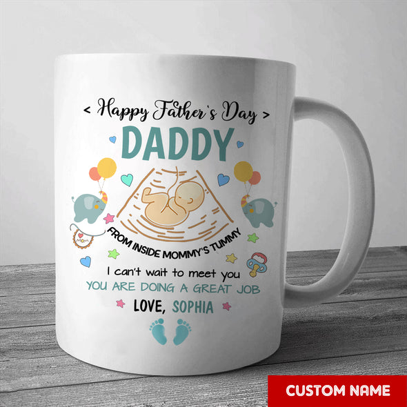 Gift For Future Daddy I Can't Wait To Meet You Mugs - PP - LT2604223