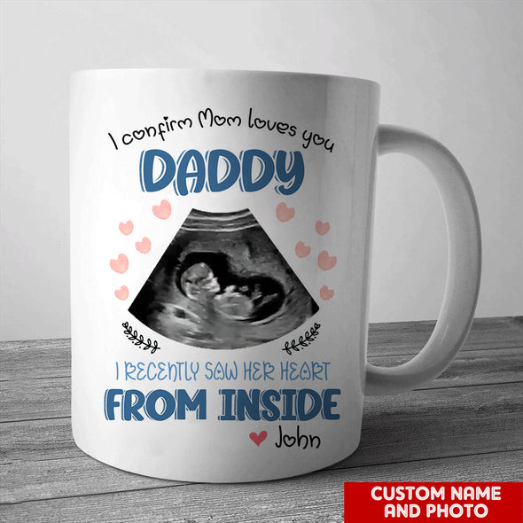 Personalized Gift For Future Daddy I Confirm Mom Love You Mugs - PP - LT0405224