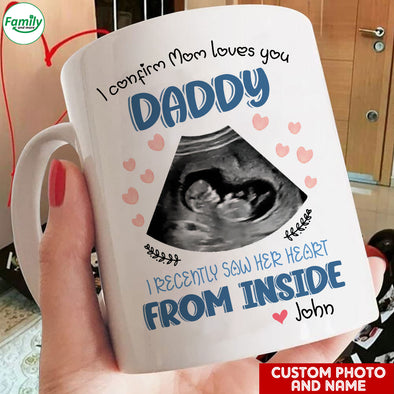 Personalized Gift For Future Daddy I Confirm Mom Love You Mugs - PP - LT0405224