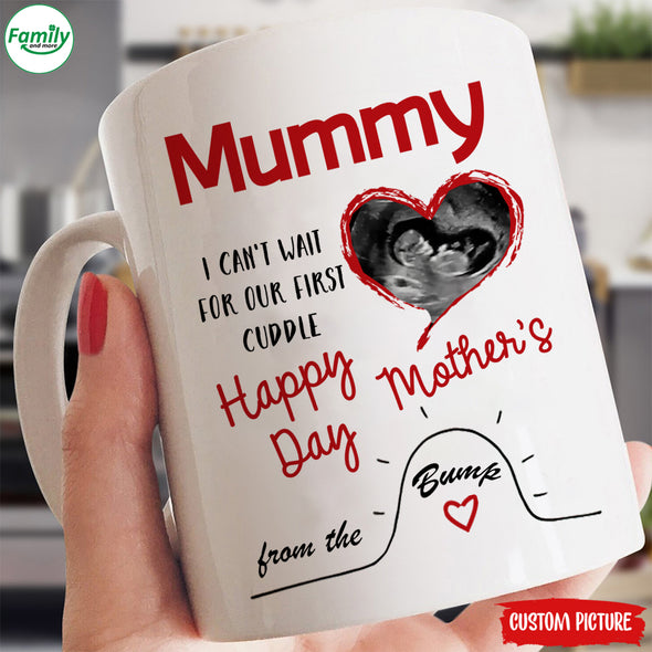 Personalized Gift For Future Mummy I Can't Wait For Our First Cuddle Mugs - PP - LT1002224