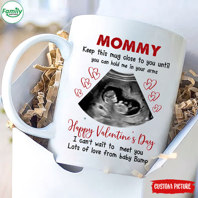 Personalized Gift For Future Mommy Happy Valentine's Day Mugs - PP - LT1201224
