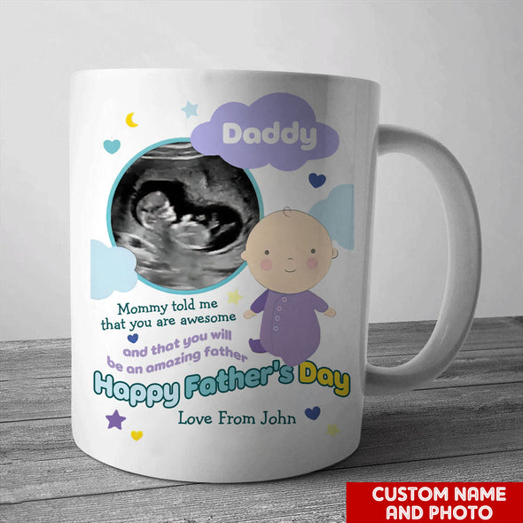 Personalized Gift For Future Daddy Happy Father's Day Mugs - PP - LT1405224