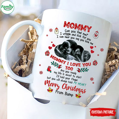 Personalized Gift For Future Mommy I Love You Too Merry Christmas Mugs  - PP - LT2511215