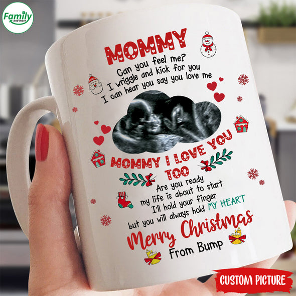 Personalized Gift For Future Mommy I Love You Too Merry Christmas Mugs  - PP - LT2511215