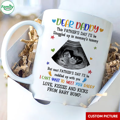 Personalized Gift For Future Daddy I Can't Wait To Meet You Mugs - PP - LT2904224