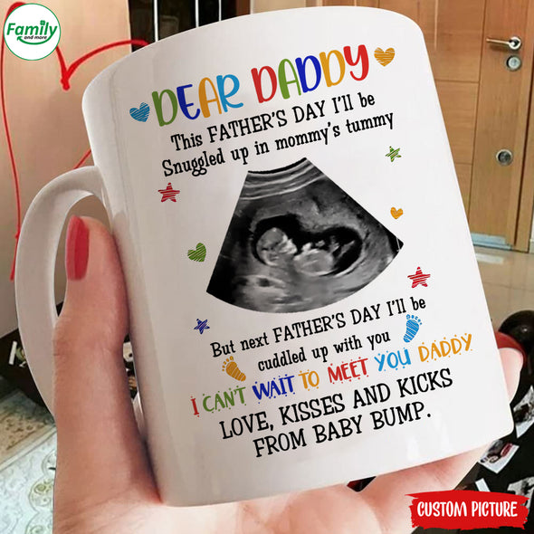 Personalized Gift For Future Daddy I Can't Wait To Meet You Mugs - PP - LT2904224