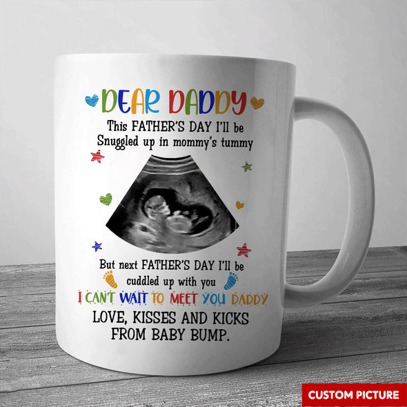 Personalized Gift For Future Daddy I Can't Wait To Meet You Mugs - PP - LT2904224