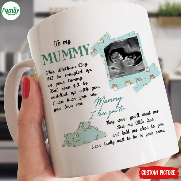 Personalized Gift For Future Mummy I Can Hardly Wait To Be In Your Arms Mugs - PP - LT2802224