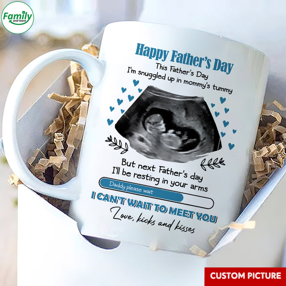 Personalized Gift For Future Daddy I Can't Wait To Meet You Mugs - PP - LT0405225