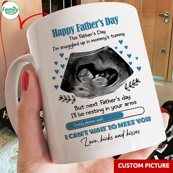 Personalized Gift For Future Daddy I Can't Wait To Meet You Mugs - PP - LT0405225