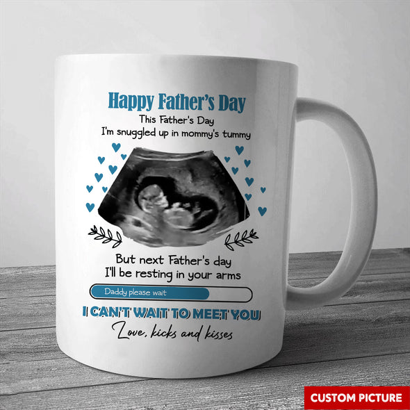 Personalized Gift For Future Daddy I Can't Wait To Meet You Mugs - PP - LT0405225