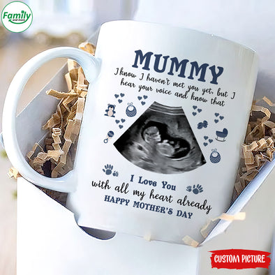 Personalized Gift For Future Mummy I Know I Haven't Met You Yet But I Hear Your Voice And Know That I Love You Mugs - PP - LT0902225