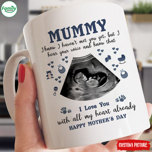 Personalized Gift For Future Mummy I Know I Haven't Met You Yet But I Hear Your Voice And Know That I Love You Mugs - PP - LT0902225