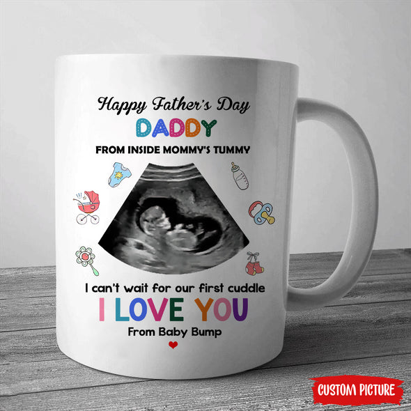 Personalized Gift For Future Daddy I Can't Wait For Our Cuddle Mugs - PP - LT1305225