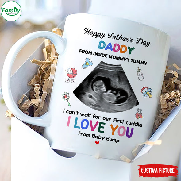Personalized Gift For Future Daddy I Can't Wait For Our Cuddle Mugs - PP - LT1305225