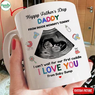 Personalized Gift For Future Daddy I Can't Wait For Our Cuddle Mugs - PP - LT1305225