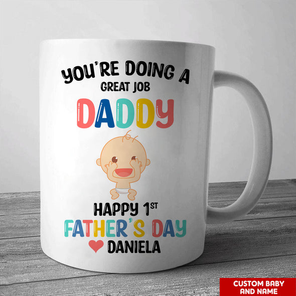 Gift For Daddy Happy 1st Father's Day Mugs - PP - LT1605225