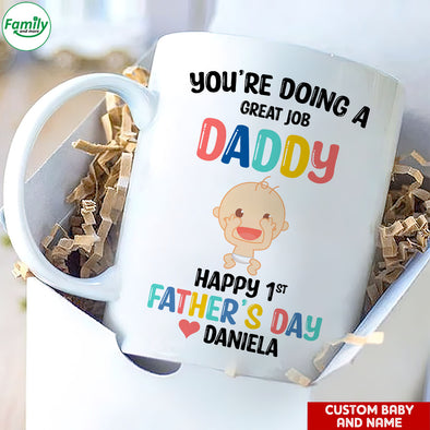 Gift For Daddy Happy 1st Father's Day Mugs - PP - LT1605225