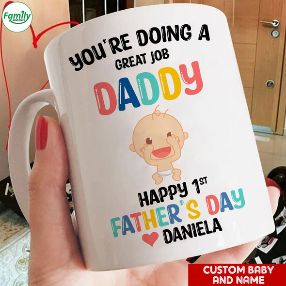 Gift For Daddy Happy 1st Father's Day Mugs - PP - LT1605225