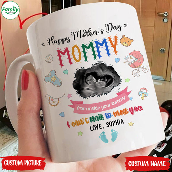Personalized Gift For Future Mommy I Can't Wait To Meet You Mugs - PP - LT1504225