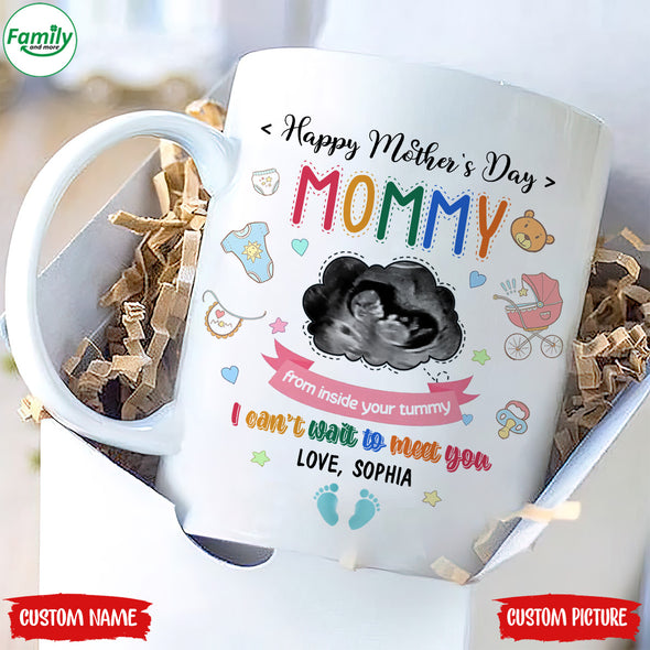 Personalized Gift For Future Mommy I Can't Wait To Meet You Mugs - PP - LT1504225